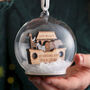 Noah's Ark Personalised First Christmas Bauble, thumbnail 1 of 6