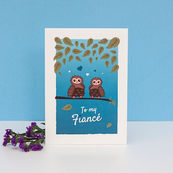 'To My Fiance' Valentines Day Card, 2 of 12