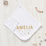 Personalised New Baby Scandi Stars Blanket, thumbnail 1 of 9