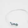 Forget Me Not Silver Bangle, thumbnail 3 of 6