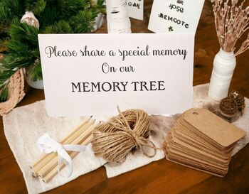 Funeral Memorial Tree, Memorial Ideas, LED Tree, Cards, 4 of 7