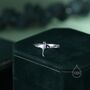 Tiny Manta Ray Ring In Sterling Silver, thumbnail 3 of 11