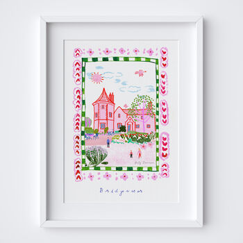 Rhs Garden Bridgewater Art Print – Heritage Pink Salford Poster, 7 of 7