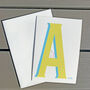 Contemporary A To Z Greeting Card, thumbnail 1 of 4