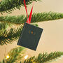 Personalised Leather Book Christmas Bauble With Photo, thumbnail 5 of 9