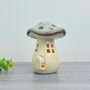 Ceramic Mushroom Lamp Toadstool Tealight Candle Holder, thumbnail 1 of 10