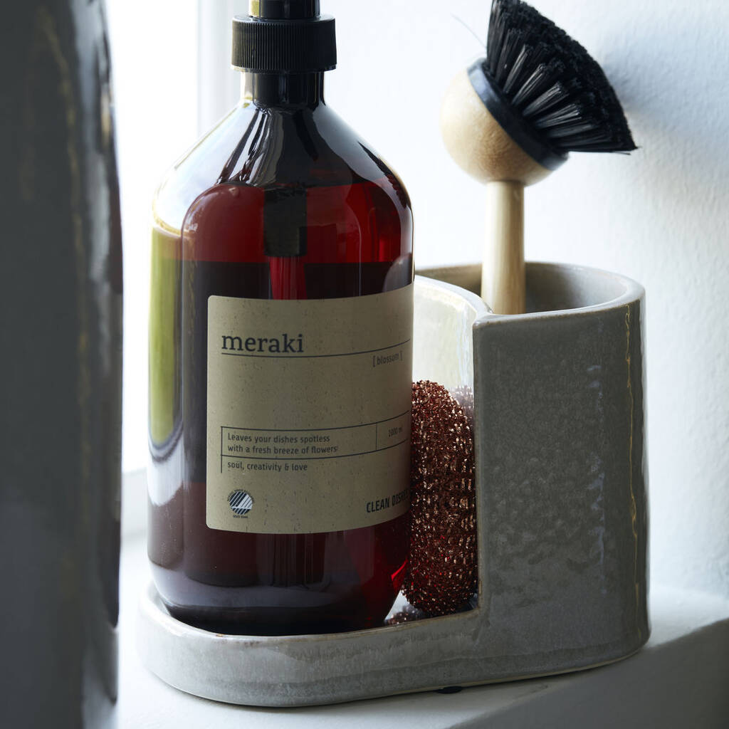 Meraki Washing Up Brush And Soap Holder, 1 of 3