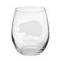 Personalised Hedgehog Engraved Glass, thumbnail 1 of 5