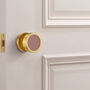 Brass Gold Mortice Door Knobs With Gloss Insert, thumbnail 8 of 8