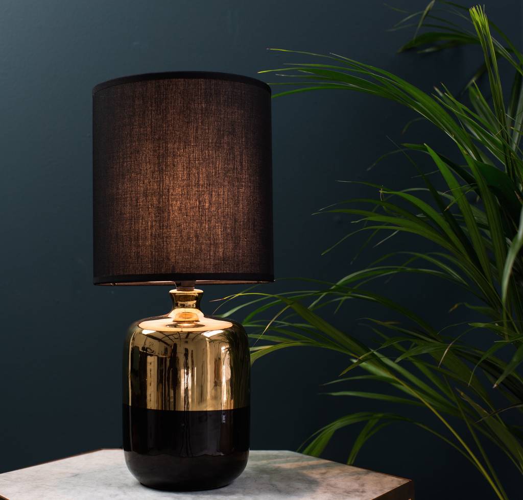 Black To Gold Table Lamp By The Forest & Co | notonthehighstreet.com