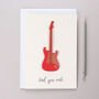 Personalised Father's Day Music Guitar Card, thumbnail 1 of 3