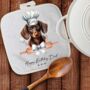 Personalised Dog Chef Hat Gift Pot Holder / Grab, thumbnail 10 of 12