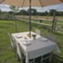 Cottage Garden Outdoor Garden Tablecloth With Parasol Hole, thumbnail 4 of 6