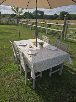 Cottage Garden Outdoor Garden Tablecloth With Parasol Hole, 4 of 6
