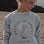 Womens 'Sunrise To Sunset' Grey Sweatshirt, thumbnail 1 of 5
