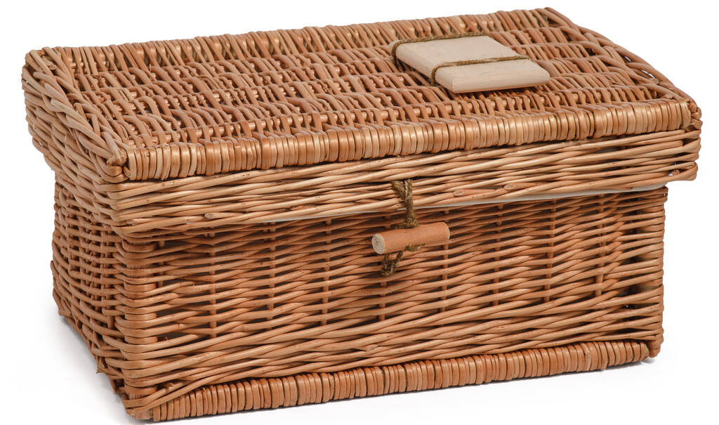 Small Wicker Pet Coffin By Prestige Wicker