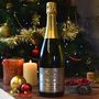 'Merry Christmas' Pewter Personalised Champagne Label, thumbnail 3 of 6