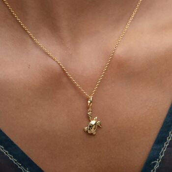 Turtle Charm Necklace, Sterling Silver Or Gold Plated, 3 of 9