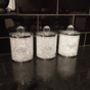 Tea Coffee Sugar Storage Jars With Swarovski Crystals, thumbnail 1 of 4