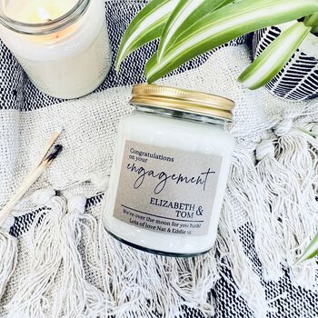 Personalised Engagement Scented Soy Candle, 2 of 7