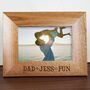 Personalised Dad's Oak Picture Frame, thumbnail 2 of 7