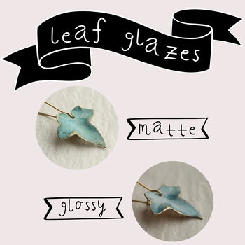 Seafoam Turquoise Ivy Leaf Necklace, 2 of 5