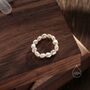 Genuine Baroque Pearl Elastic Ring, thumbnail 8 of 12