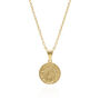 Alba Sun Coin Necklace, thumbnail 5 of 7