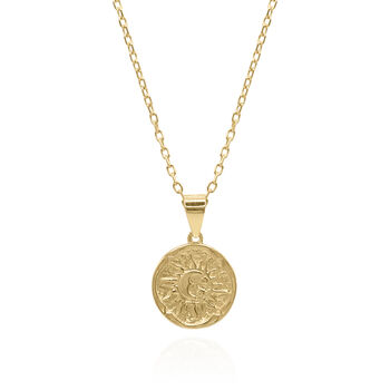 Alba Sun Coin Necklace, 5 of 7