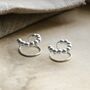 Sterling Silver Bobble Ear Cuffs, thumbnail 4 of 5