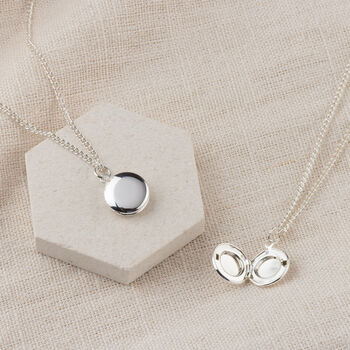 Personalised Mini Round Locket With Photo For Her, 5 of 7