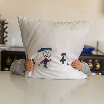 Wedding Day Cushion With A Child's Drawing, 4 of 7