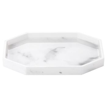 White Marble Octagon Vanity Tray, 2 of 7