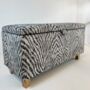 Ottoman In Manda Jacquard Zebra, thumbnail 1 of 2