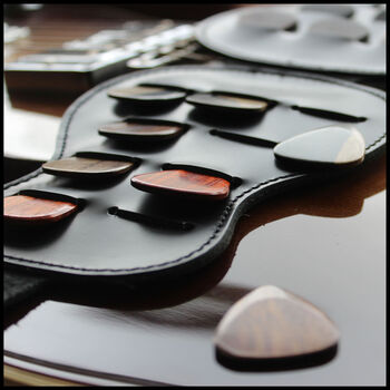 Father's Day Wallet + 18 Electric Guitar Plectrums, 2 of 8