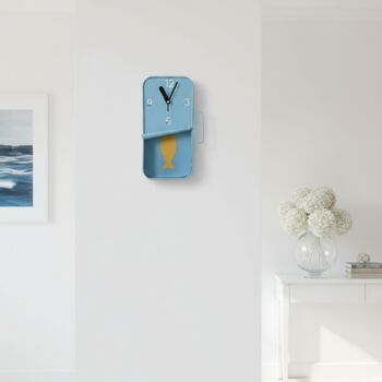 Sardine Clocks With Swinging Pendulum Choice Of Colours, 5 of 6