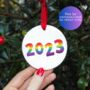 Personalised 2024 Christmas Decoration, thumbnail 1 of 4