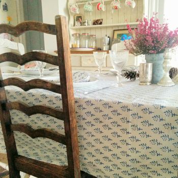 Hand Printed Tablecloth And Napkins, 5 of 8