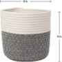 Black Patterned Woven Planter And Storage Baskets, thumbnail 7 of 8