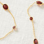 Blue Topaz Pebble Gold Plated Silver Chain Necklace, thumbnail 8 of 11