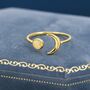 Sterling Silver Opal And Moon Ring, thumbnail 6 of 12