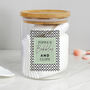 Abstract Design Personalised Glass Jar Bamboo Lid, thumbnail 9 of 9