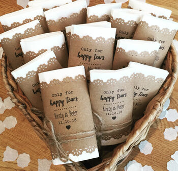 Happy Tears Wedding Tissues | Wedding Favours, 3 of 8