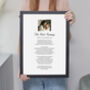 Wedding Photos And Poem Personalised Print, thumbnail 9 of 10