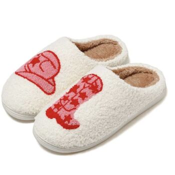 Womans Cowboy Design Slippers, 5 of 5