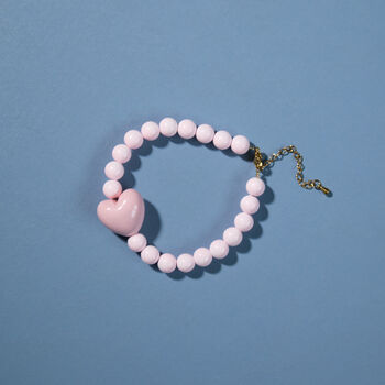 Pink Heart Bead Bracelet, 2 of 4