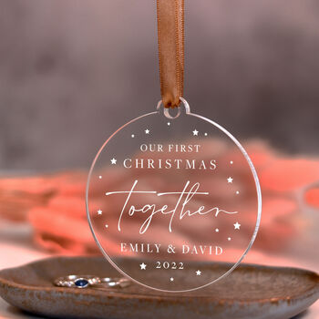 Our First Christmas Together Bauble Gift For Couples, 6 of 11