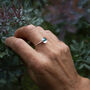 Sterling Silver Birthstone Dome Ring, thumbnail 1 of 12