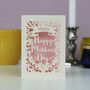 Personalised Papercut Happy Mother's Day Card, thumbnail 5 of 10
