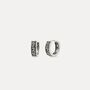 Mens Hoop Earring Steel Vintage Huggie Earring, thumbnail 7 of 8